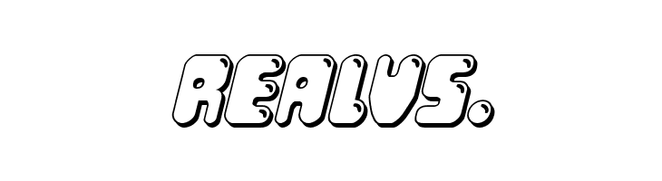 Bubble Butt 3D Italic  Free Fonts Download