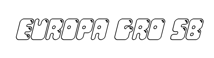 Bubble Butt Outline Italic  Free Fonts Download