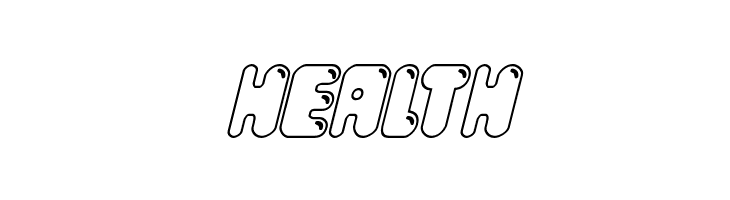 Bubble Butt Outline Italic  Free Fonts Download