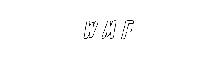 In-House Edition Outline Italic  Free Fonts Download