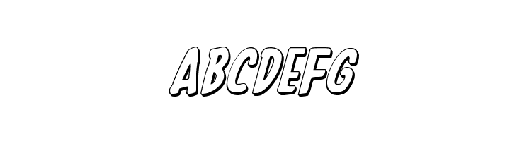 In-House Edition 3D Italic  Free Fonts Download