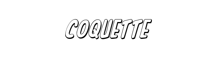 In-House Edition 3D Italic  Free Fonts Download