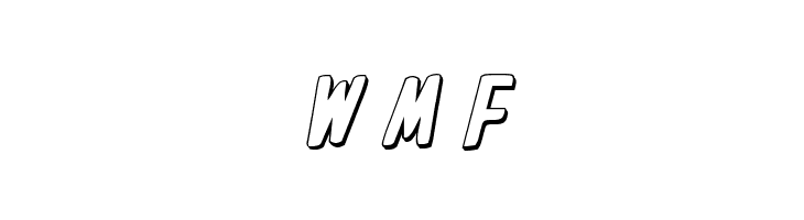 In-House Edition 3D Italic  Free Fonts Download