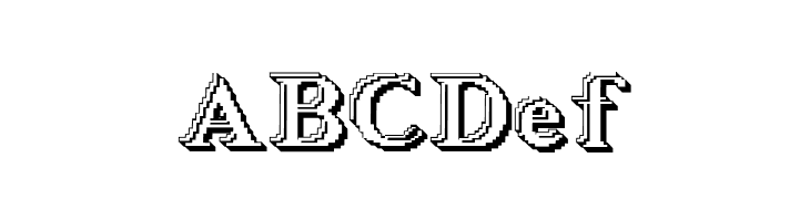 Blockstepped 3D  Free Fonts Download