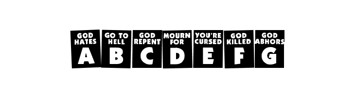 God Hates Westboro  Free Fonts Download