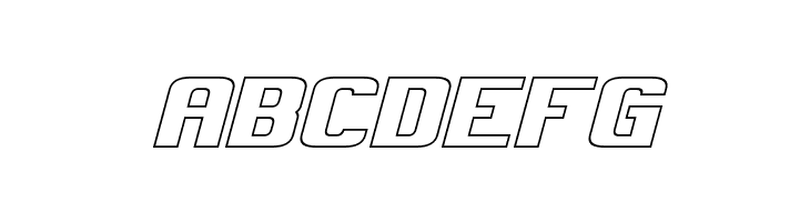 Clark Hollow Italic  Free Fonts Download