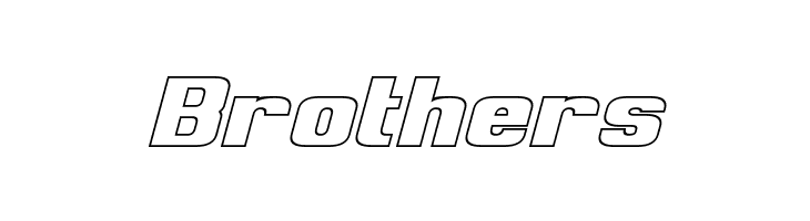 Clark Hollow Italic  Free Fonts Download