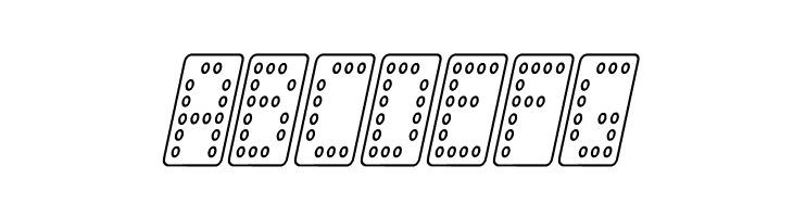 Domino smal kursiv omrids  Free Fonts Download