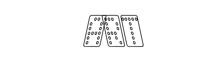 Domino smal kursiv omrids  Free Fonts Download