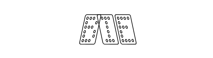 Domino smal kursiv omrids  Free Fonts Download