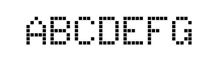 écran monochrome / monochrome display Regular  Free Fonts Download