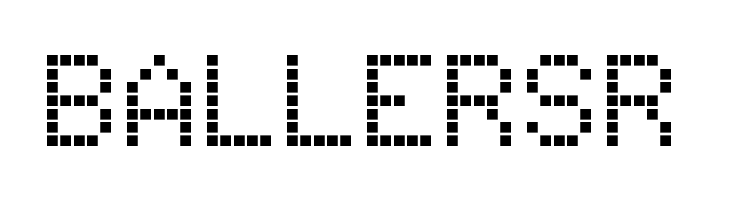 &eacute;cran monochrome / monochrome display Regular  Free Fonts Download