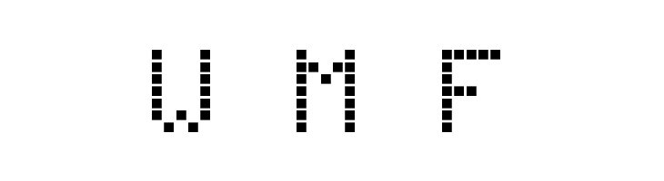 écran monochrome / monochrome display Regular  Free Fonts Download