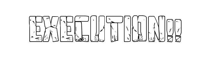 Tower Ruins Outline  Free Fonts Download