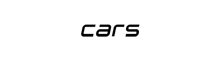 cars Langó Italic Font