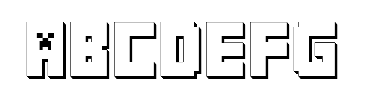 MINECRAFT PE  Free Fonts Download