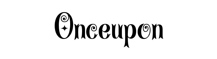 Onceupon CurlyStars Font