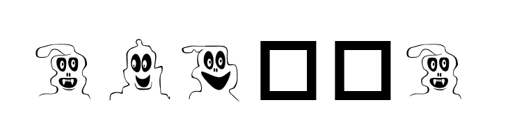 10 Lil' Ghosts  Free Fonts Download