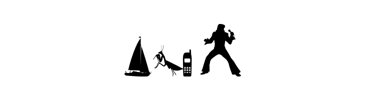 Mixed Silhouettes Free vol 4  Free Fonts Download