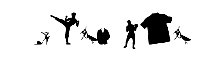 Mixed Silhouettes Free vol 4  Free Fonts Download