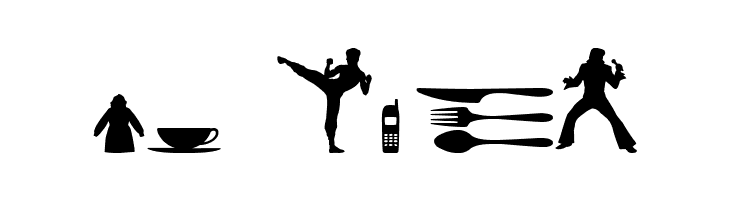 Mixed Silhouettes Free vol 4  Free Fonts Download