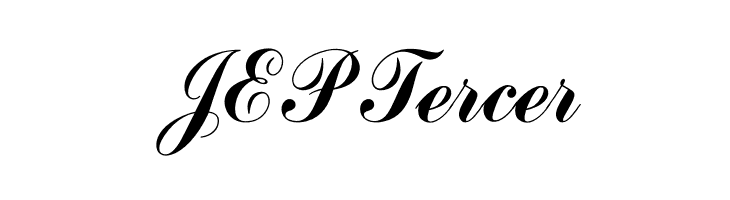 JEPTercer OPTICommercial-Script Font