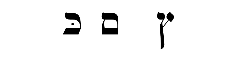 OPTIHebrew-One  Free Fonts Download