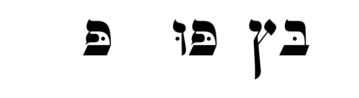 OPTIHebrew-One  Free Fonts Download