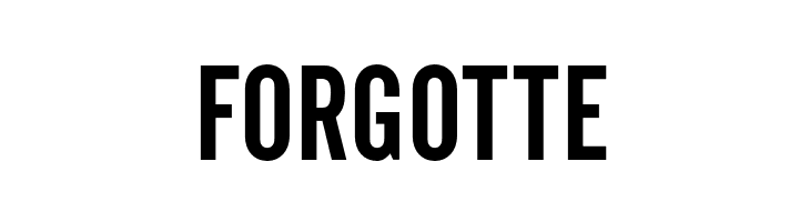 FORGOTTE OPTIAlternateGothic-TwoAg Font