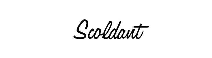 Scoldant OPTIJackson Font