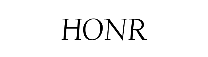 HONR OPTIDeligne-Italic Font