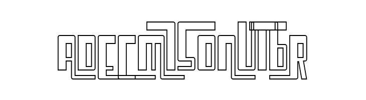 Cosmic Age Outline  Free Fonts Download