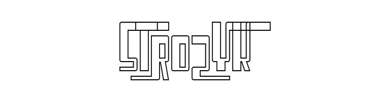 Cosmic Age Outline  Free Fonts Download