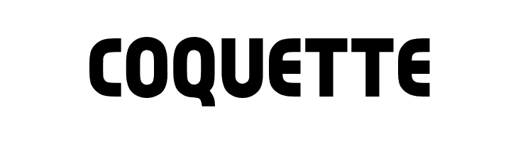 COQUETTE OPTIBubbleDoubleBold Font