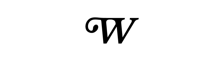 W OPTIBookmanBoldItaSwashSup Font