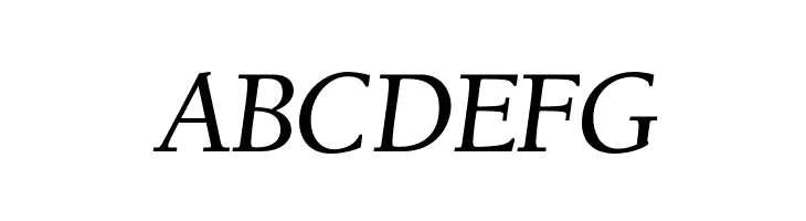 OPTIBensonOldstyle-MedIta  Free Fonts Download