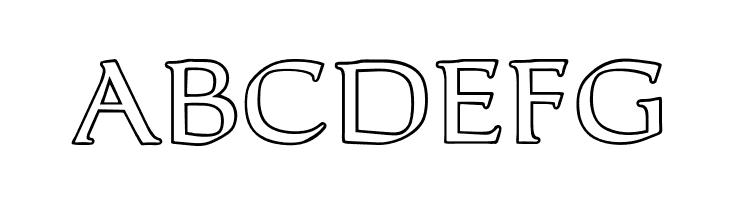 OPTICantorRoman-Outline  Free Fonts Download