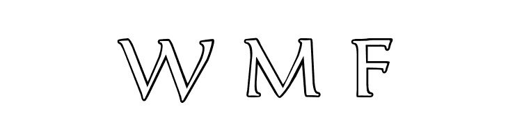 OPTICantorRoman-Outline  Free Fonts Download