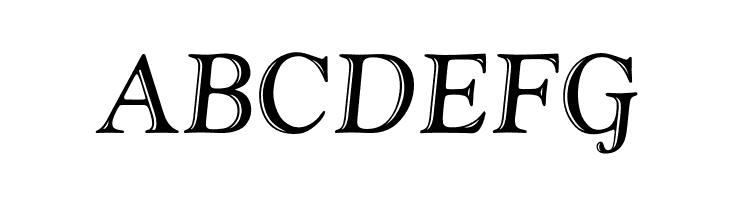 ABCDEFG OPTIGoudyHandTooled-Italic Font