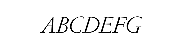 GaramondLudlowOpti-Italic  Free Fonts Download