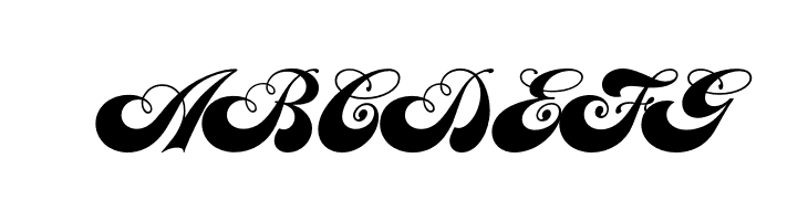ABCDEFG JusticeScriptOpti Font