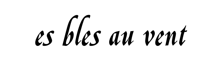 es%2Bbles%2Bau%2Bvent OPTIGreig-Swash Font