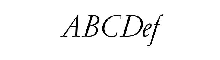 OPTIGaramondLight-Italic  Free Fonts Download