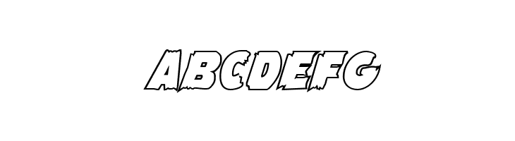 Flying Leatherneck Outline  Free Fonts Download