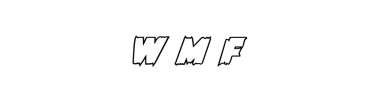 Flying Leatherneck Outline  Free Fonts Download