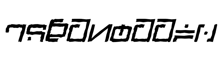 Green Martian Distressed Italic  Free Fonts Download