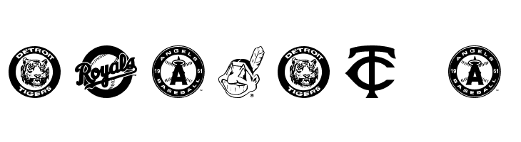 MLB AL  Free Fonts Download