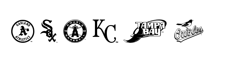 MLB AL  Free Fonts Download
