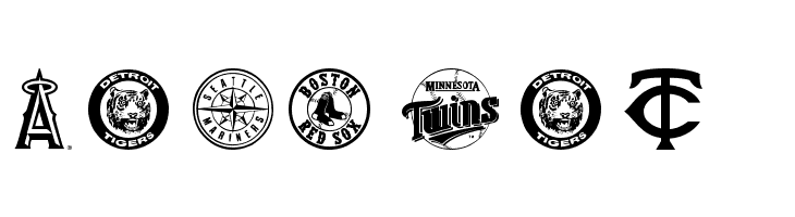 MLB AL  Free Fonts Download