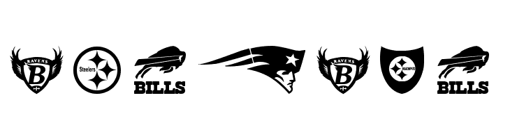 NFL AFC  Free Fonts Download